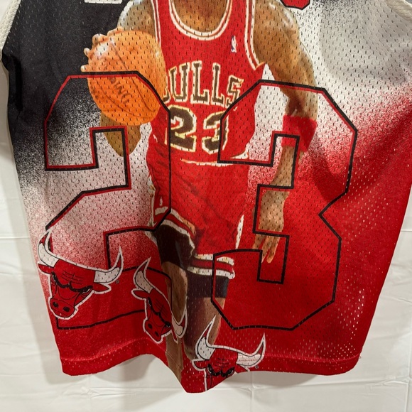 Vintage Starter Hot Michael Jordan Jersey Size Large 90s Used Chicago Bulls - Picture 10 of 12